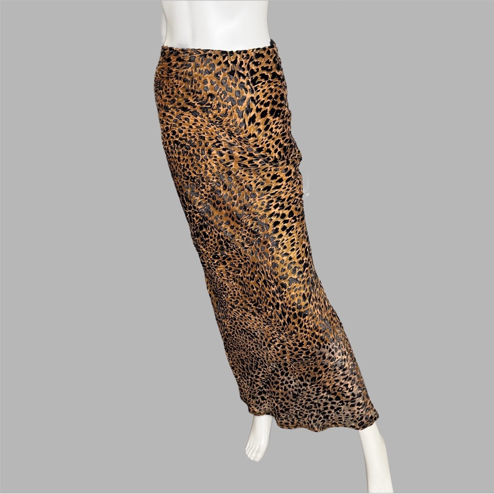 Nasty Gal Leopard Print Maxi Skirt in Brown and Black NWT size Small - Picture 2 of 5